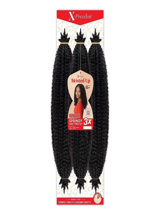 x-pression Outre Crochet Braids X-Pression Twisted Up 3X Springy Afro Twist 24" (1-pack, 4) - Image 4